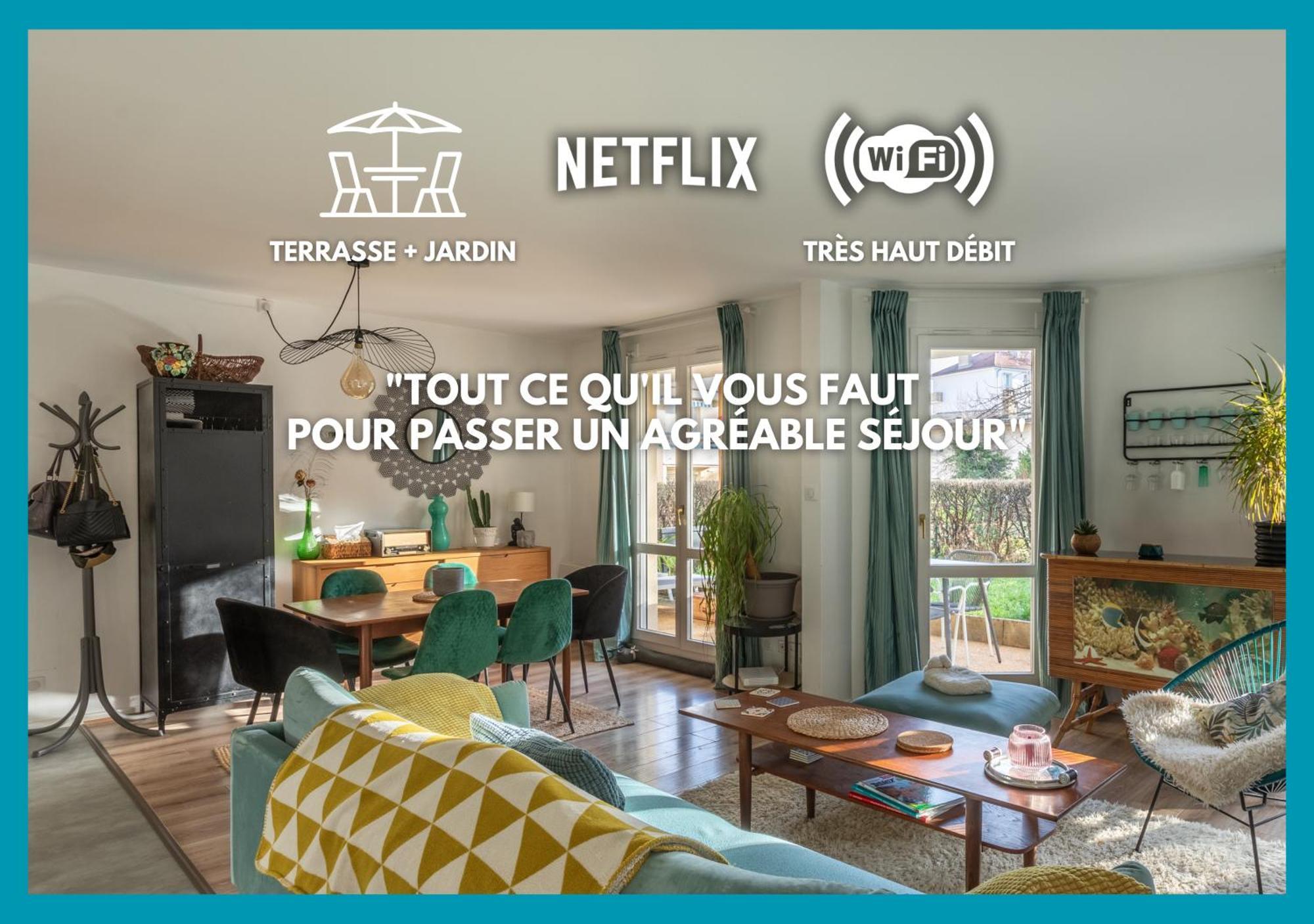 T3 Calme - Ideal Famille & Pros - Parking - Jardin - Wifi - Netflix Besançon Exteriér fotografie